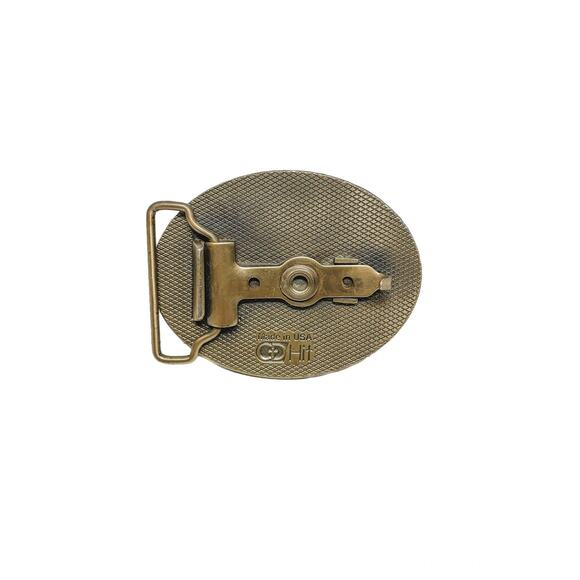 Vintage Brass Littlerock Dam Project ASI RCC INC Belt Buckle Made in USA - Picture 2 of 2